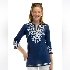 🌴Reef embroidery tunic🌴